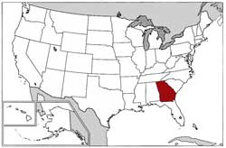US Map Georgia